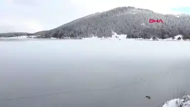 Abant Gölü Buz Tuttu!
