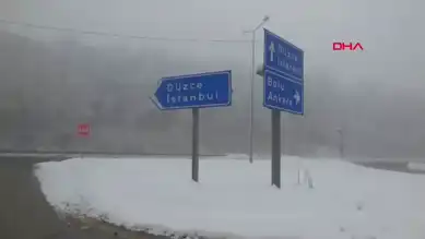 Bolu Dağı'nda Kar ve Sis Ulaşımı Etkiliyor