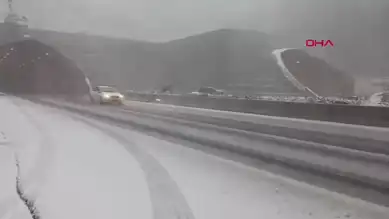Bolu Dağı'nda Mevsimin İlk Karı