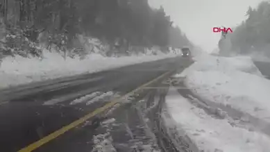 Bolu Dağı'nda Yoğun Kar, Trafiği Felç Etti!