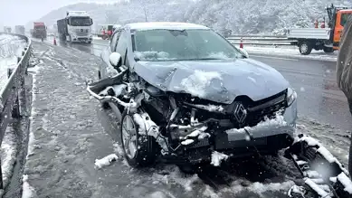 Bolu'da 6 Araç Çarpıştı: 1 Yaralı