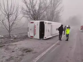 Bolu'da Minibüs Kazası: 9 Yaralı İşçi