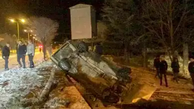 Bolu'da Kar Kazası: Sürücü Yaralı
