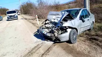 Bolu'da Baba-Oğlu Yaralanan Kaza!