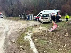 Bolu'da Minibüs Kazası: 2 Yaralı