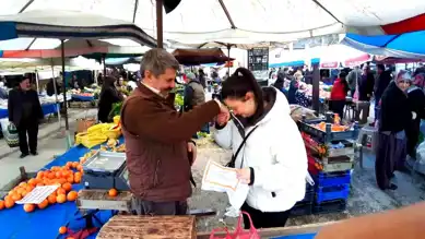 Bolu Mudurnu'nda Öğrencilere Ücretsiz Meyve Desteği