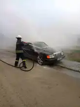 Bolu'da Seyir Halindeki Araçta Motor Yangını Tehlikesi Geçti