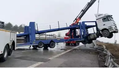 Bolu TEM Otoyolu'nda Kaza: 1 Yaralı