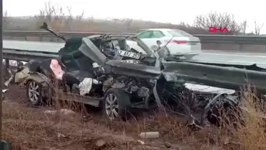 Bolu Gerede'de Otomobil Kazası: Sürücü Yaralı