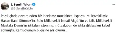 Üç MHP Milletvekili Görevinden Ayrıldı