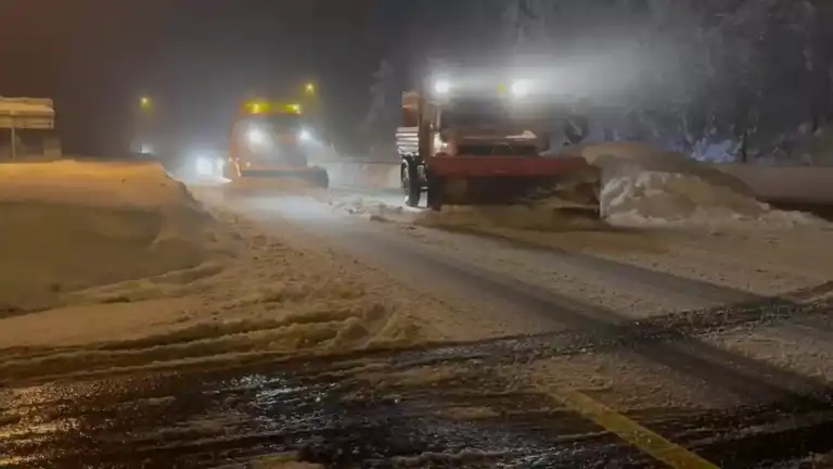Bolu Dağı'nda Yollar Açık Tutuluyor