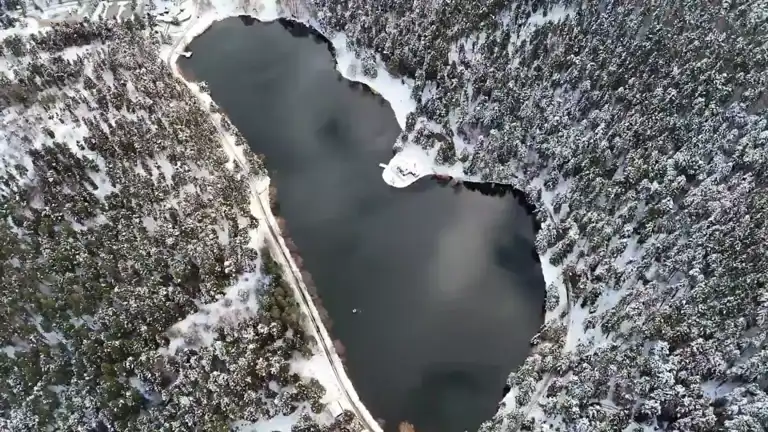 Karlı Bir Masal:   Tabiat Parkı'nın Büyülü Görüntüleri