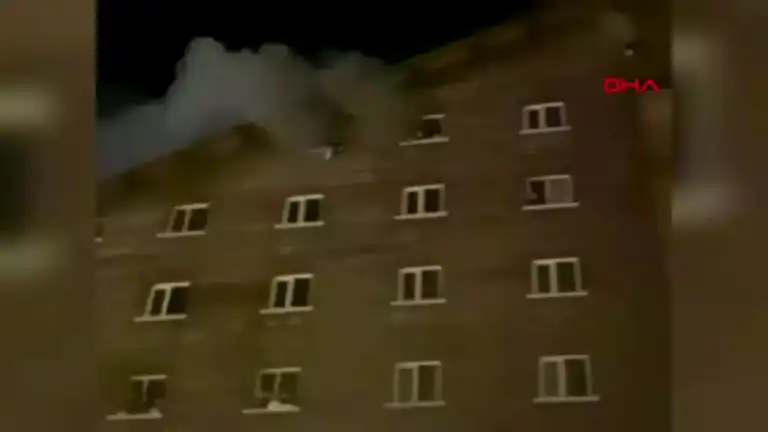 Bolu Grand Kartal Otel'deki Yangında Panik Anları